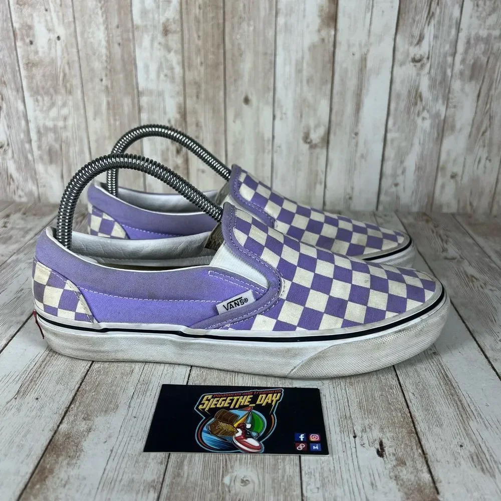 Vans checkered slip Ons - Womens 8
